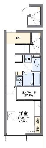 レオパレスエクセル林泉寺　弐の間取り