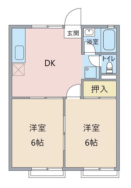 ミマヤハイツ◆内郷御厩町上宿の間取り