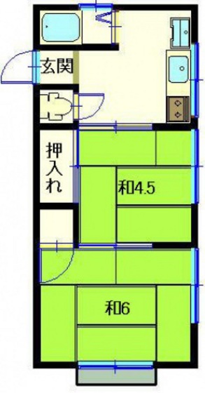 広島市東区光町のマンションの間取り