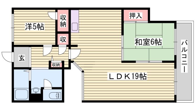 ウエストハウスIIの間取り