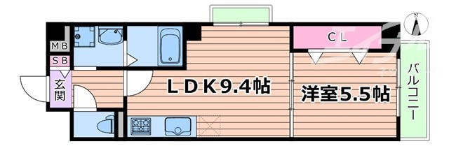 メゾン大淀の間取り