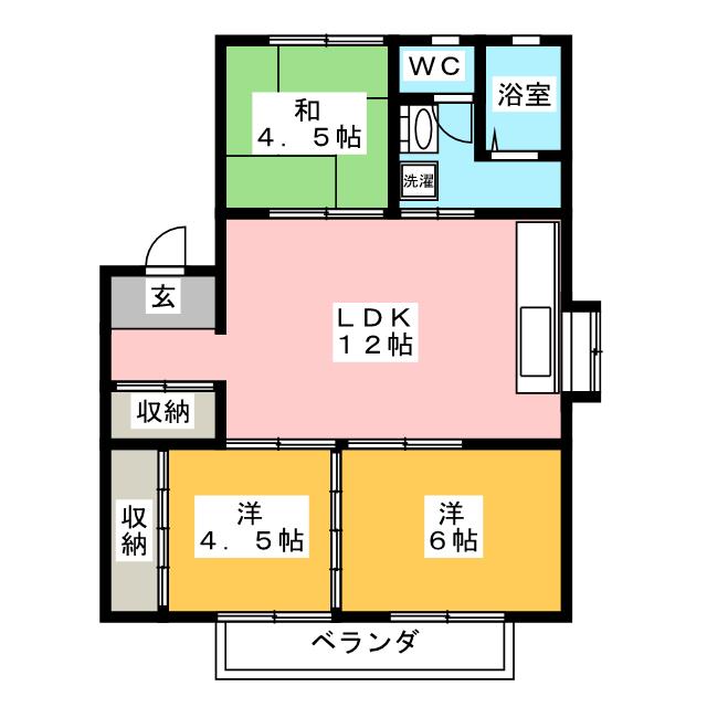 ファミーユ木村Ｂの間取り