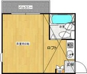 西宮市上ケ原六番町のアパートの間取り