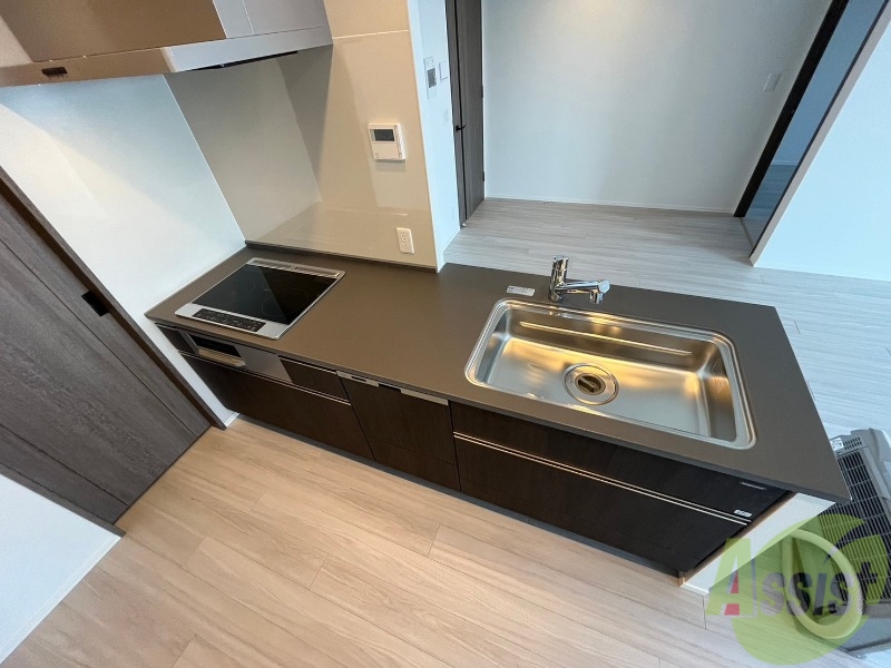 キッチン　清潔感がありお洒落なキッチンになっていました！