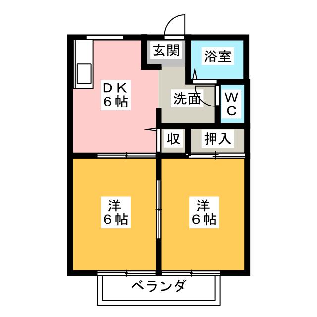 まほろば　Ｂ棟の間取り