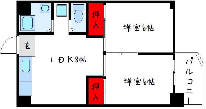 堺市南区桃山台のマンションの間取り