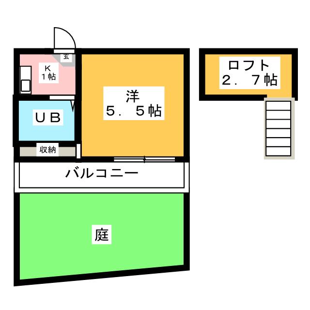 ハイツ金竜町の間取り