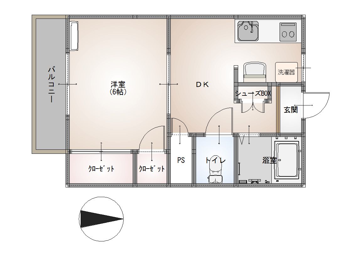 ウエストハイツSの間取り