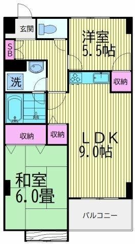 グレイスコート多摩川の間取り