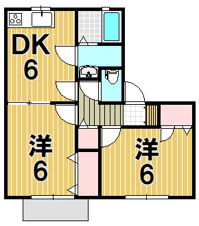 【メンバーズタウンハーモニーKの間取り】