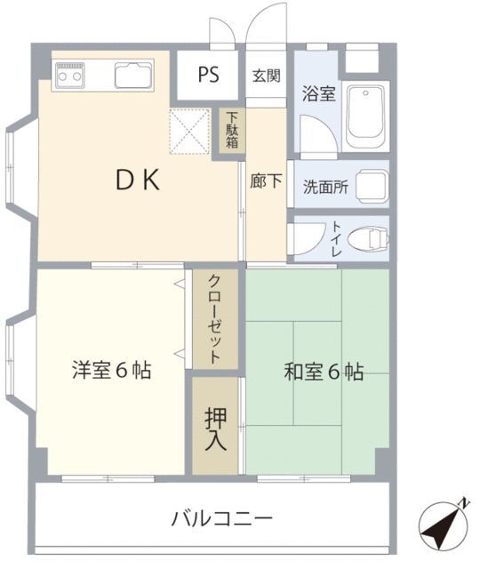 東海マンションの間取り