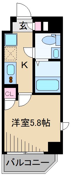 メイクス武蔵小杉IIの間取り