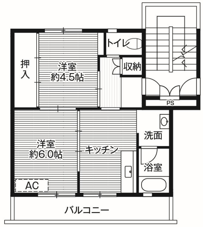 ビレッジハウス七戸の間取り