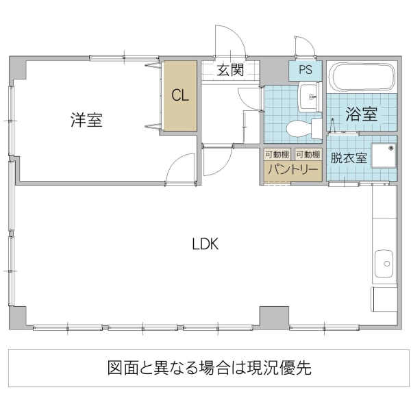 水戸市西原のマンションの間取り