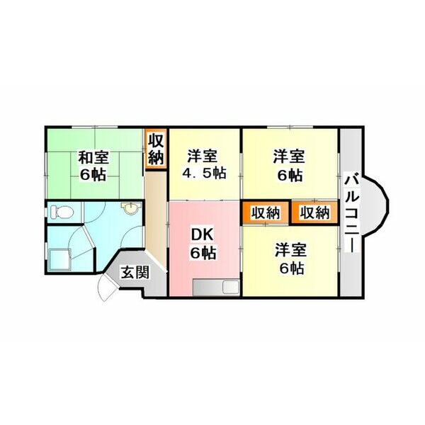 桃山グリーンハイツの間取り