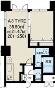 【大阪市淀川区宮原のマンションの間取り】