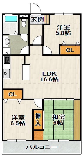 ファミール宝塚の間取り