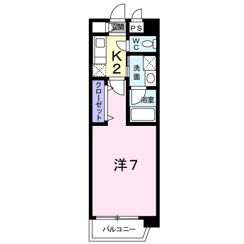 北九州市小倉南区徳力新町のマンションの間取り