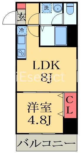 千葉市中央区要町のマンションの間取り