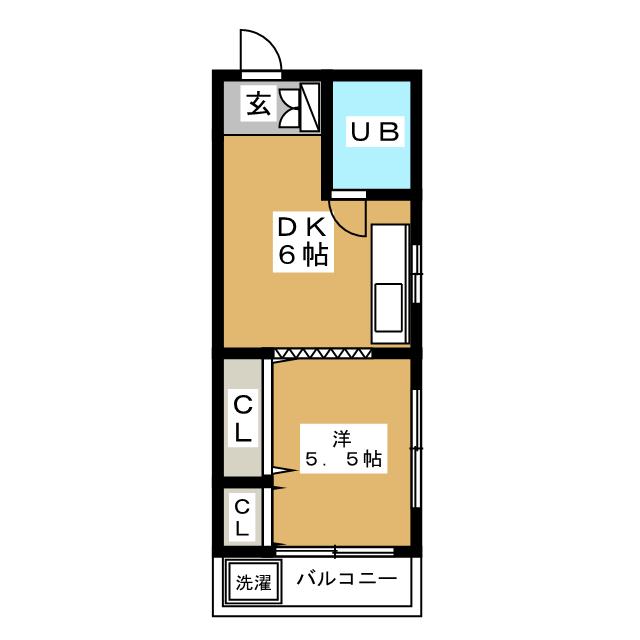 港区赤坂のマンションの間取り