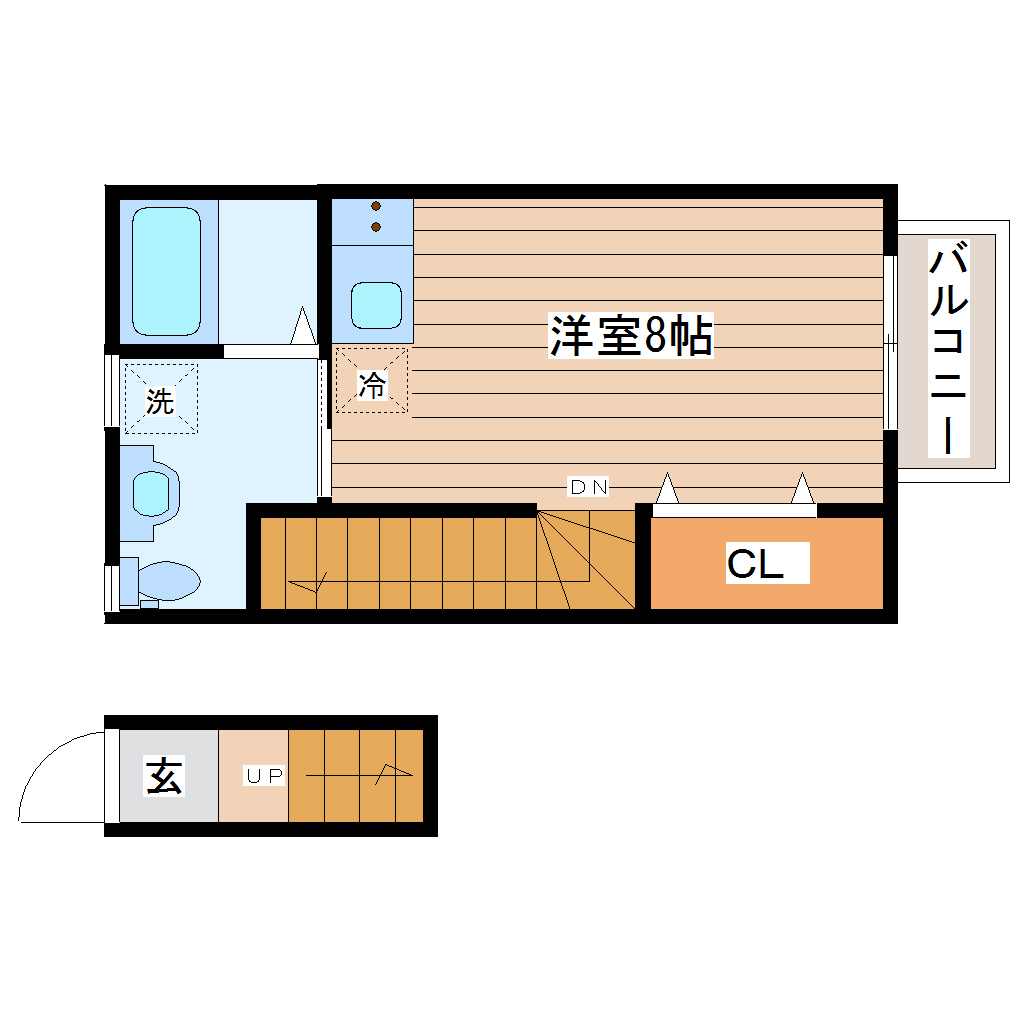 クオーレ八軒小路EASTの間取り