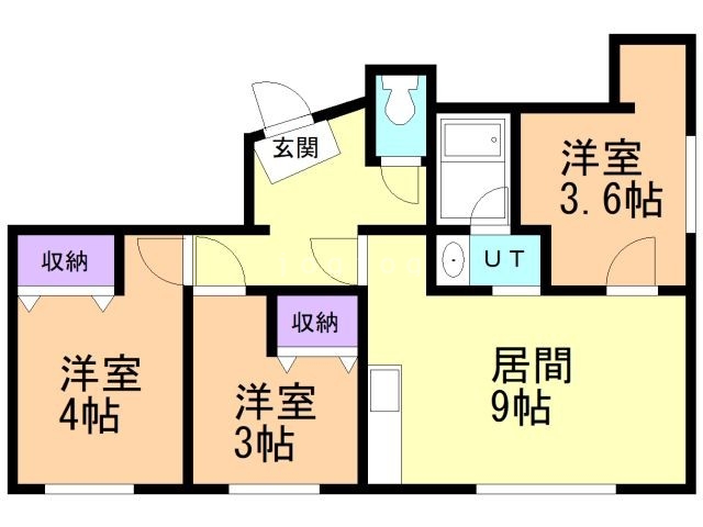 恵庭市本町のマンションの間取り