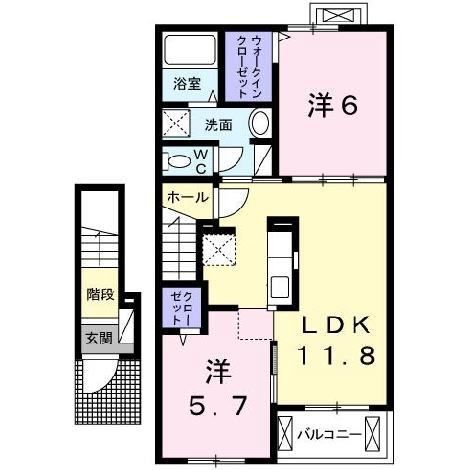 インパスト　コーダの間取り