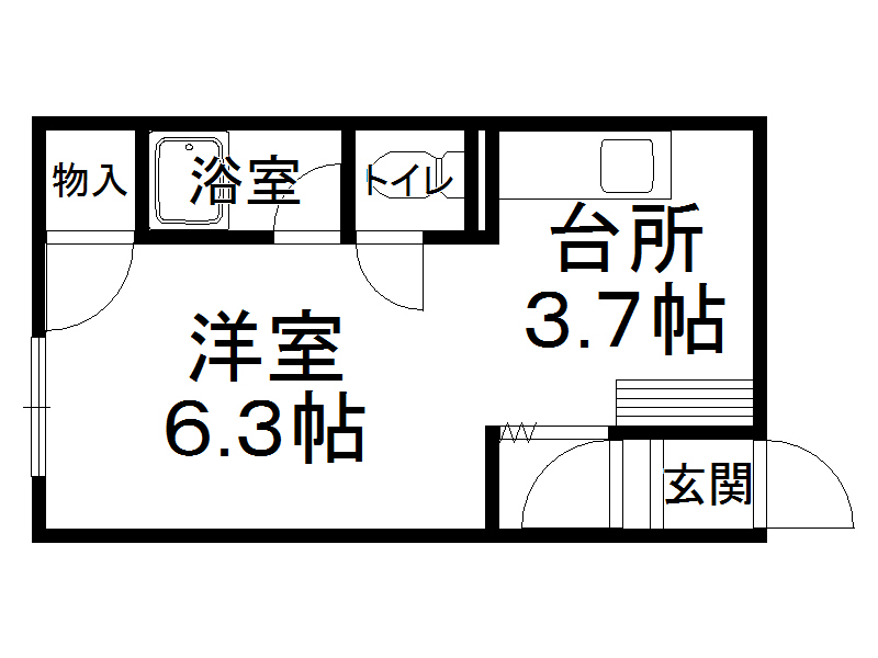 オリス帯広の間取り