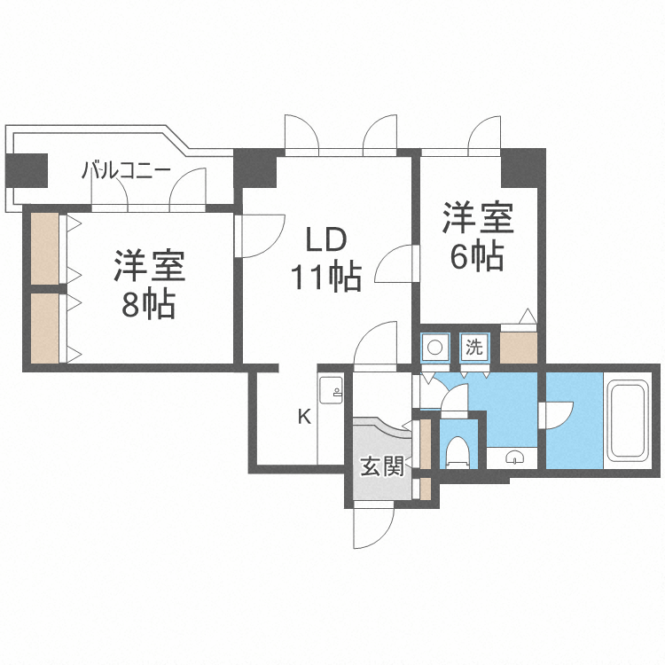 ビッグパレス西線ＷＥＳＴの間取り