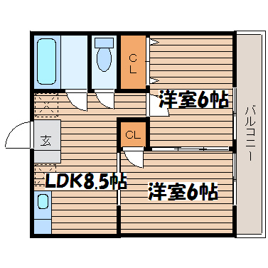 リーベンス東仙台の間取り