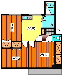 リバーサイドコーポ静河荘の間取り