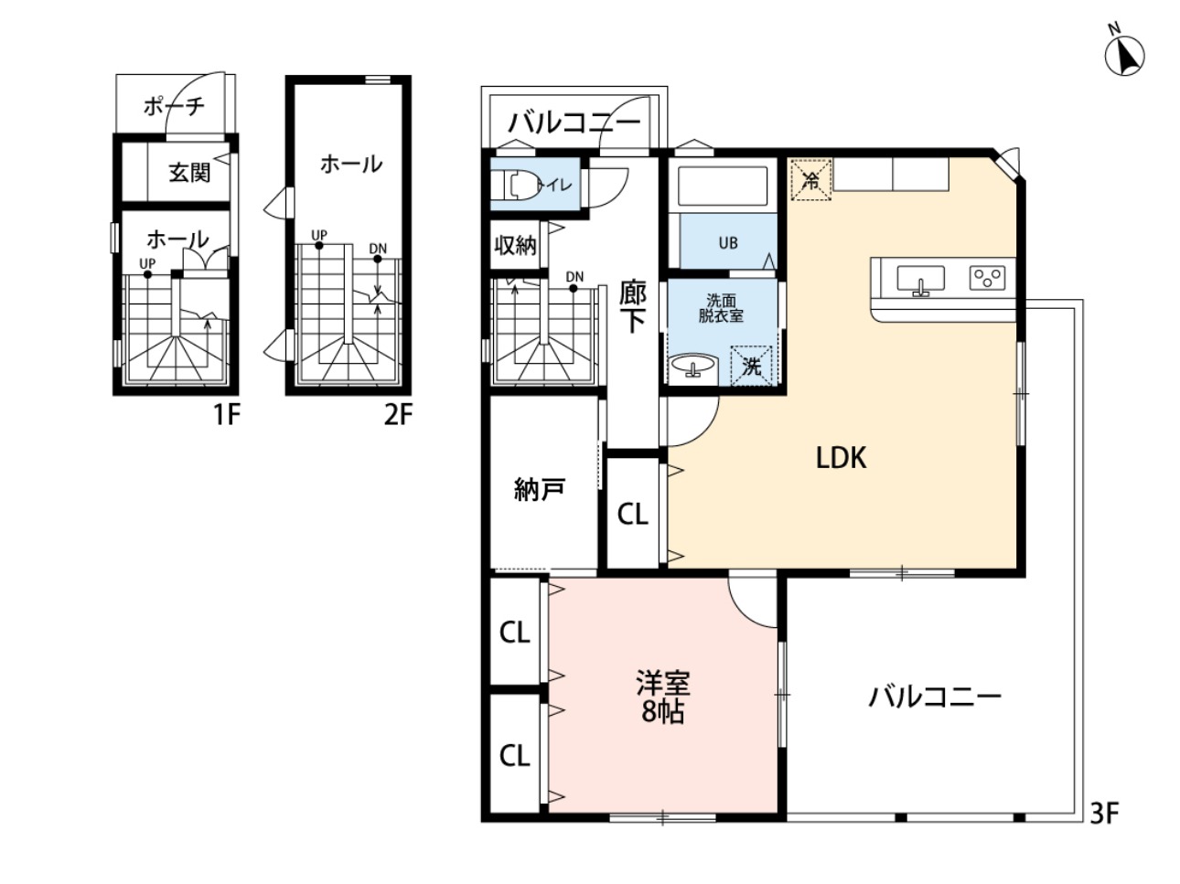 【T-RENT越谷の間取り】