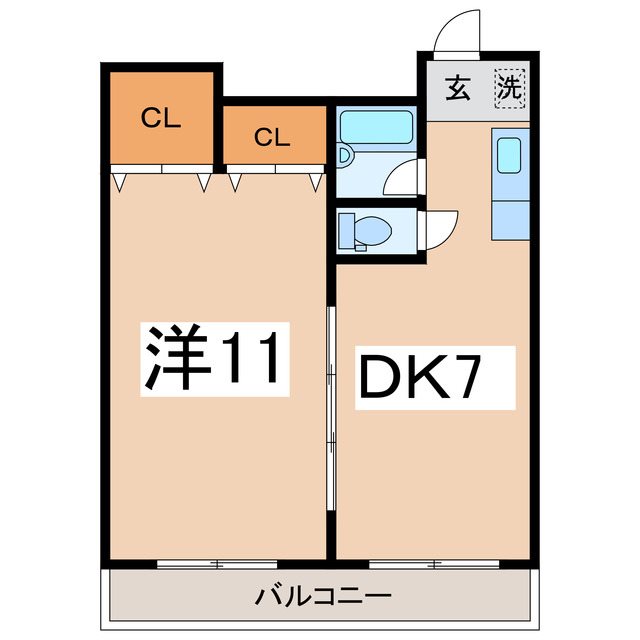 スペースブロス　Bの間取り