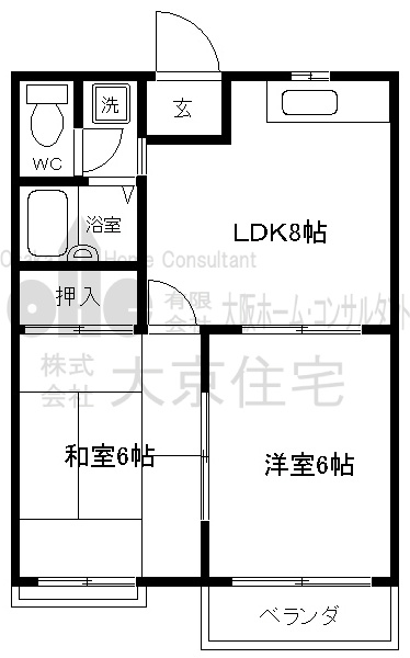 ハイム朝日の間取り