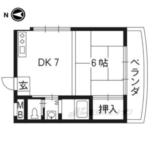 エントピア車折の間取り