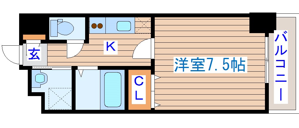 パークフラッツ本町の間取り