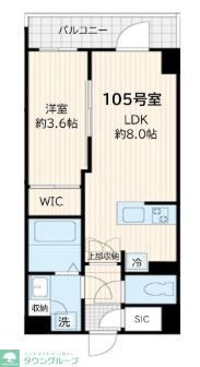 新宿区大京町のマンションの間取り