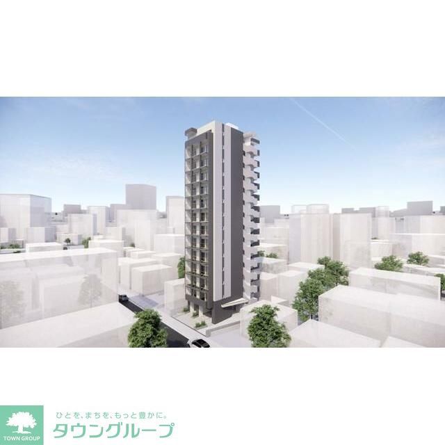 【新宿区新宿のマンションの建物外観】