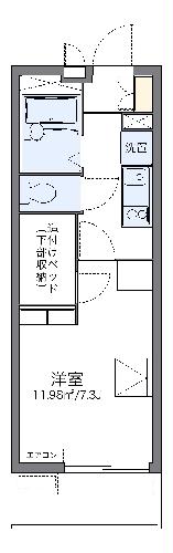 【レオパレス奏律の間取り】