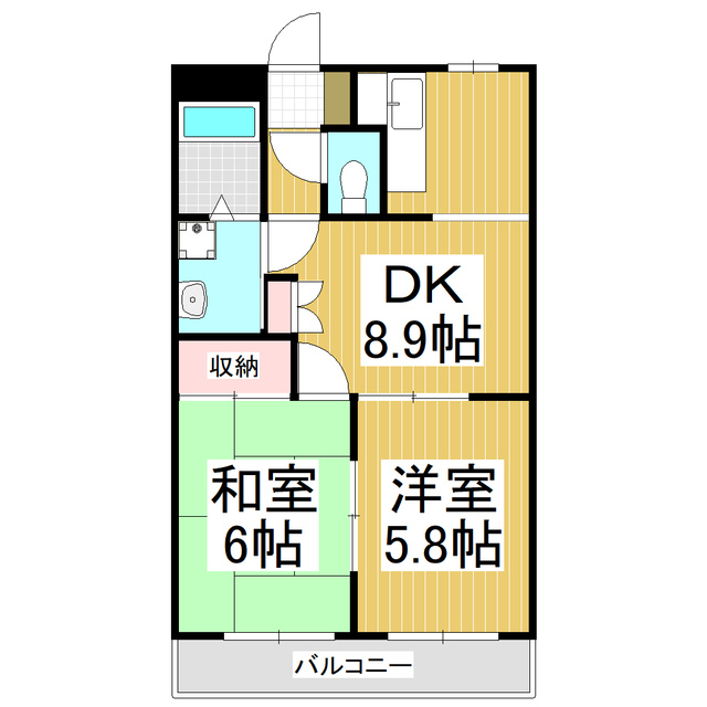 エポックシュー１番館の間取り