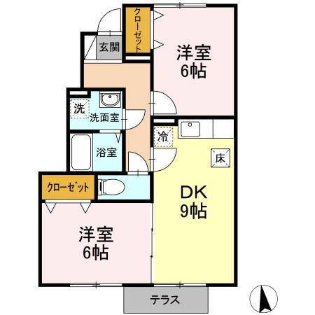 プロイセン　弐番館の間取り