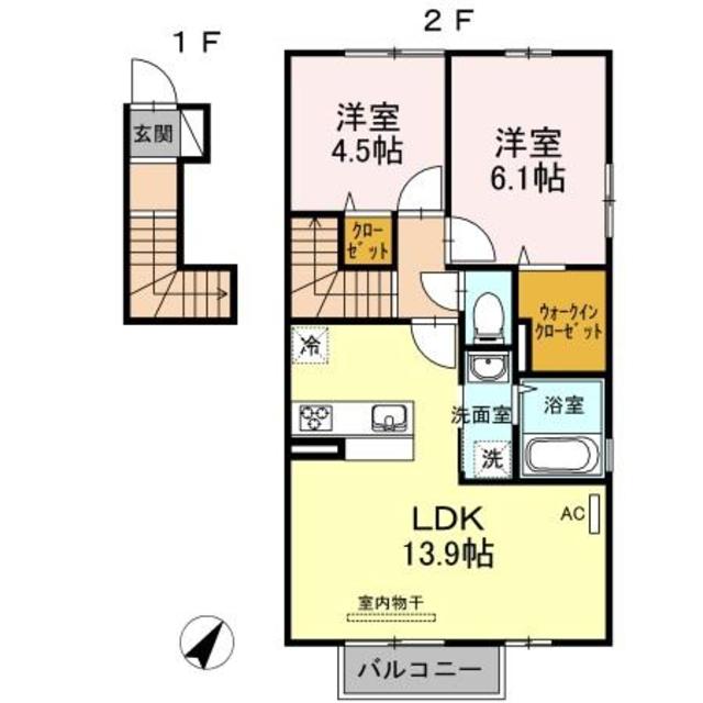 フキノトウ牟礼北　Ｂ棟の間取り