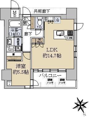 イーグルコート大津中央２丁目の間取り