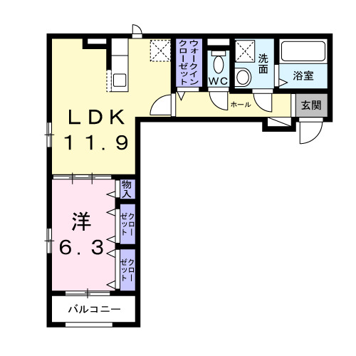 キャスロック北花田の間取り
