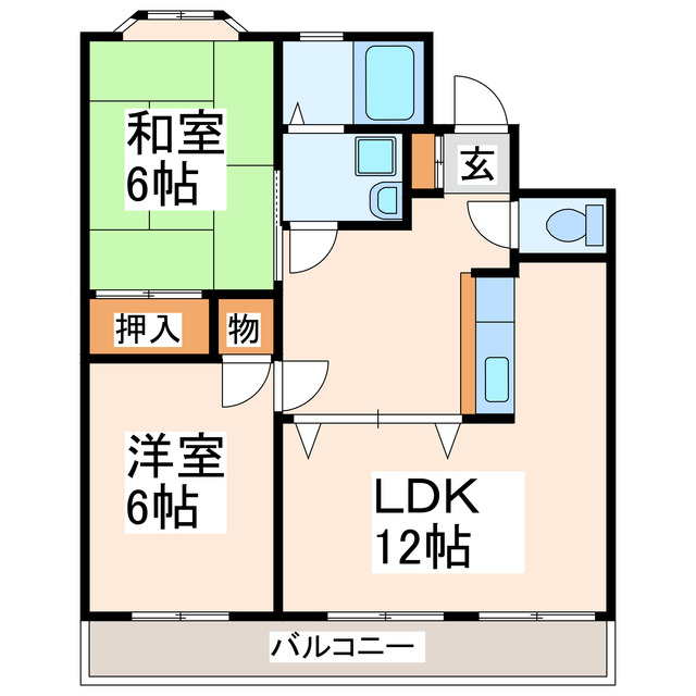 UKハイツの間取り写真