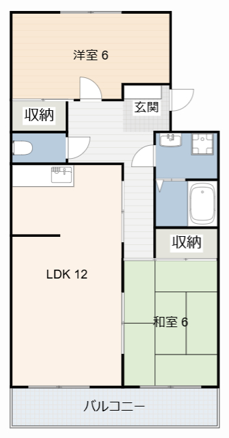 【刈谷市神明町のマンションの間取り】