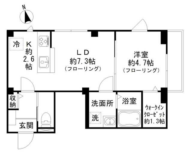 クレア学習院下の間取り