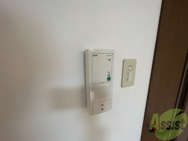 セキュリティ　インターホンは通話ができるので急な訪問があっても安心です。