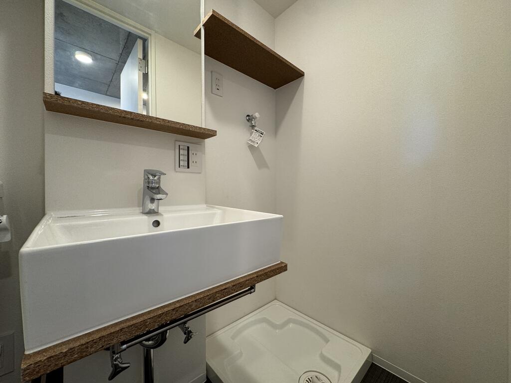 洗面設備　コンパクトな水回り