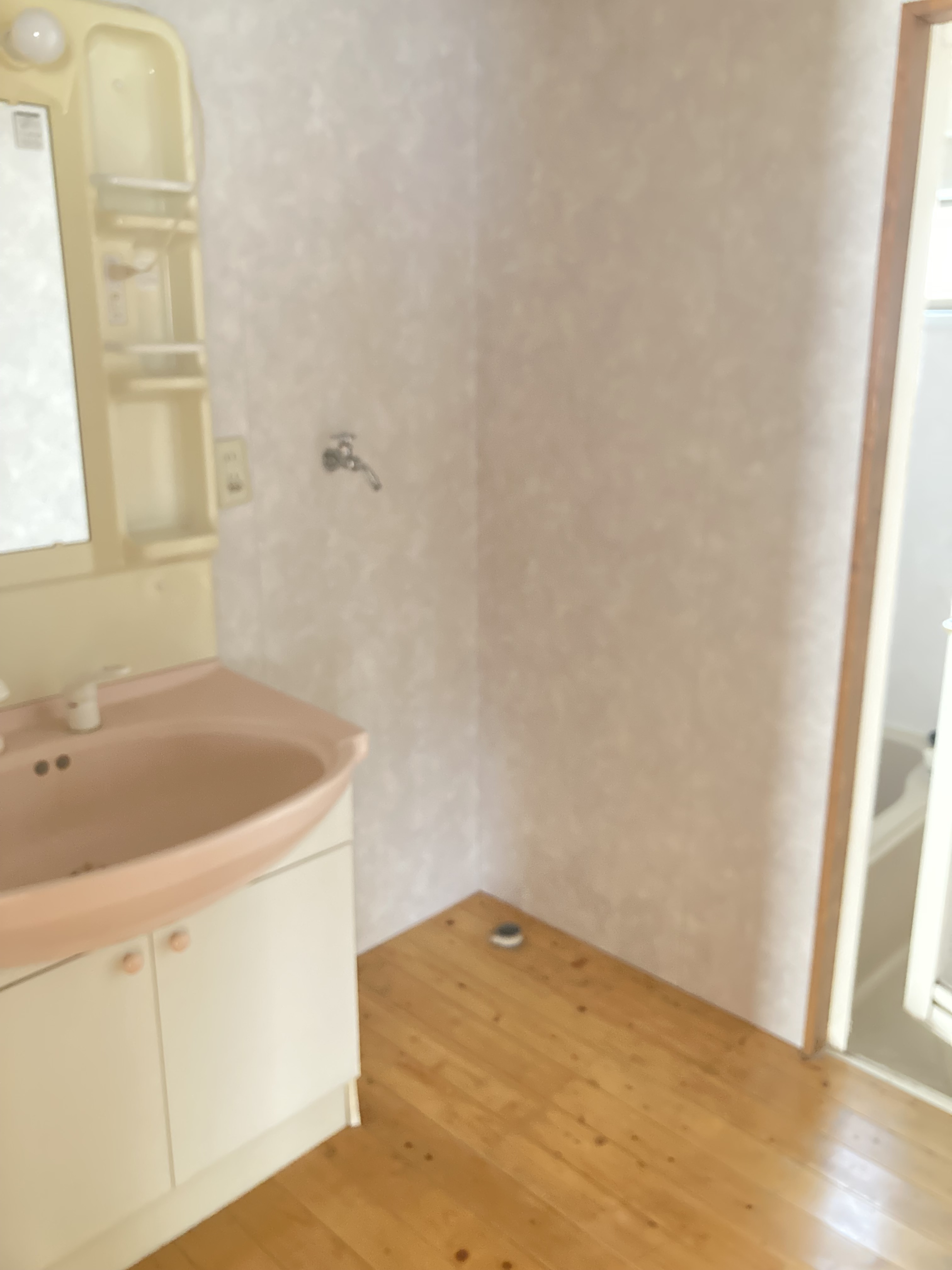 洗面設備　独立した洗面所です